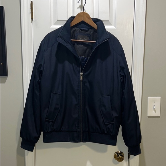 Calvin Klein Men's Navy Winter Coat - Picture 1 of 9